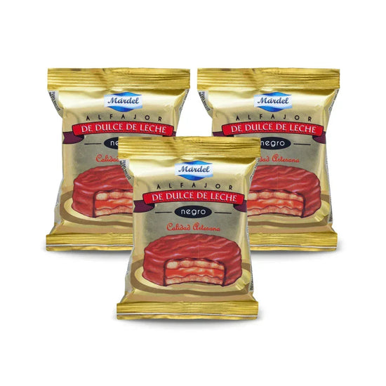 MARDEL - Alfajor negro (3 unità)