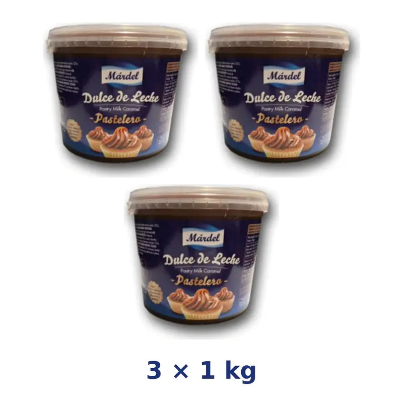 Dulce de Leche Pastelero MARDEL combo 3 x 1 kg