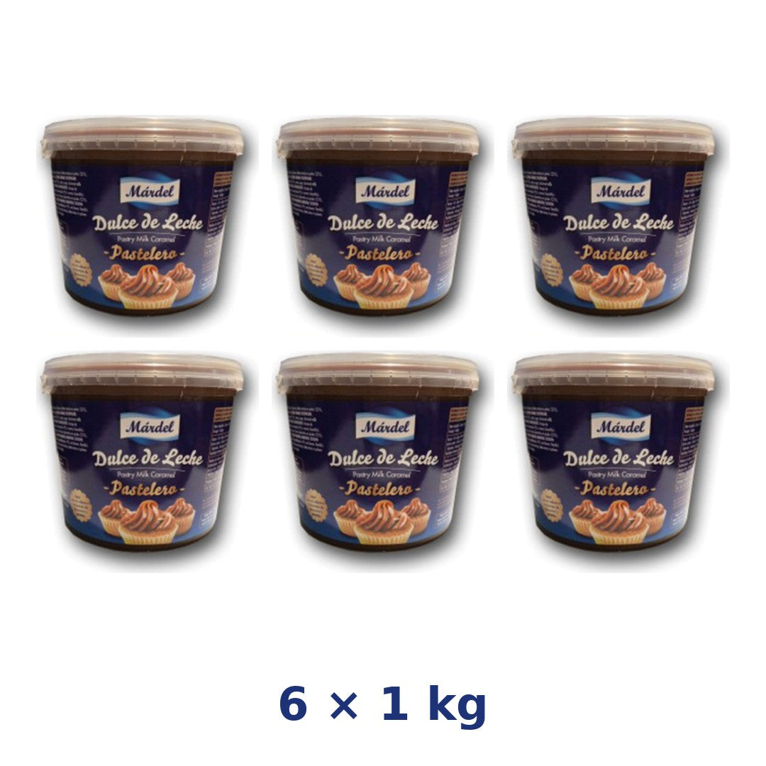 MARDEL Dulce de Leche Pastelero 1 kg - combo 6 vasetti