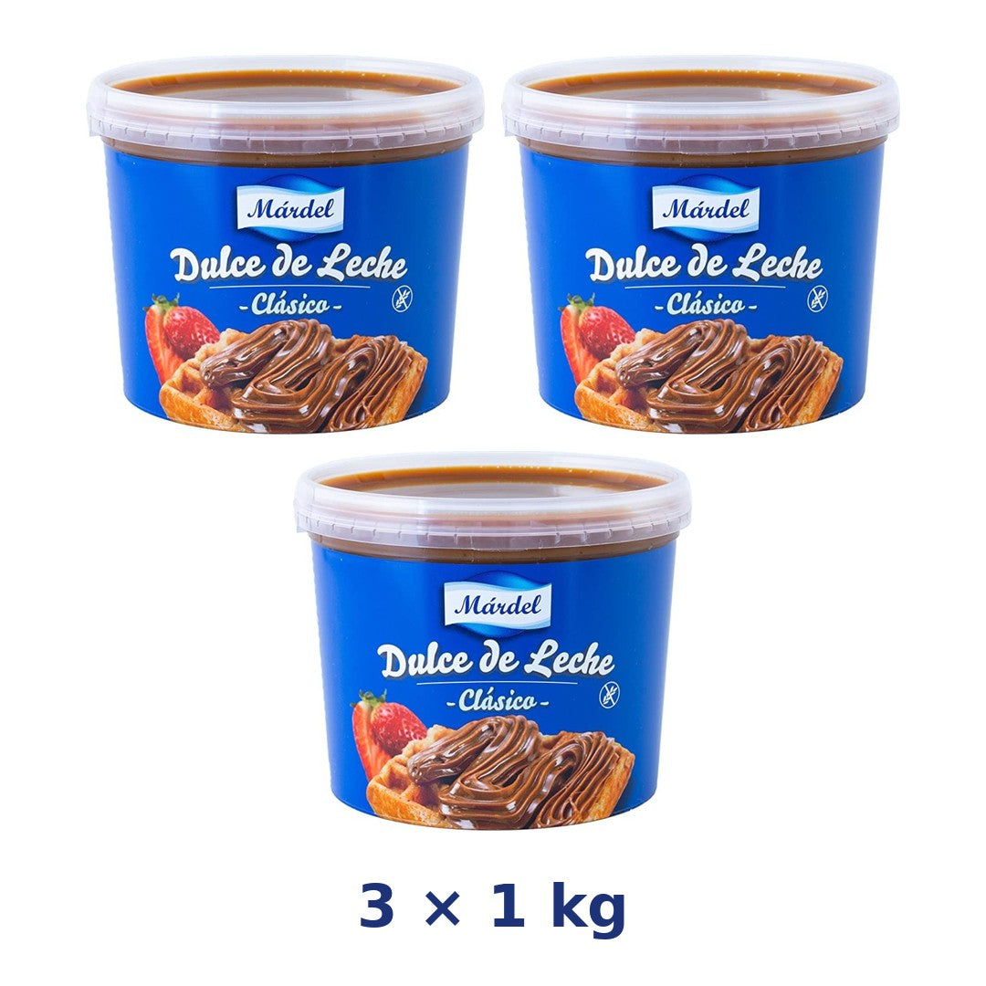 MARDEL Dulce de Leche Clásico 1 kg - combo 3 vasetti