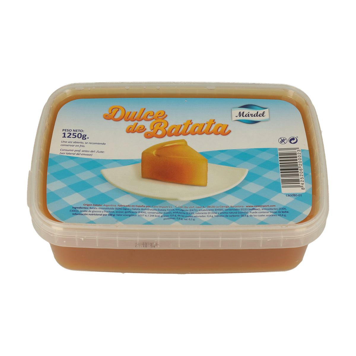 Dulce de batata MARDEL x1,250kg