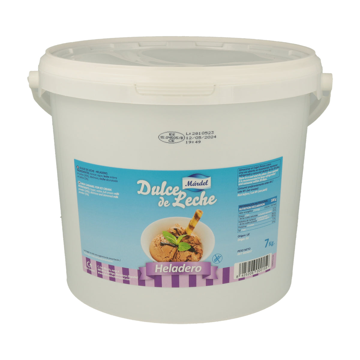 MARDEL - Dulce de leche heladero - 7kg
