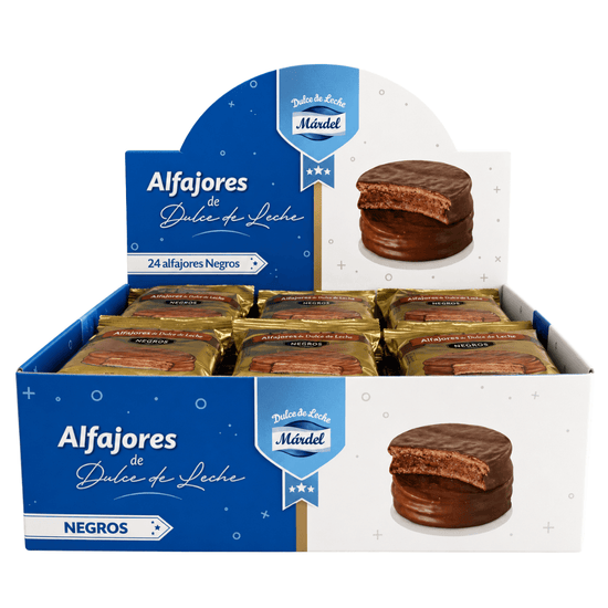 Alfajor MARDEL negro display x 24u.