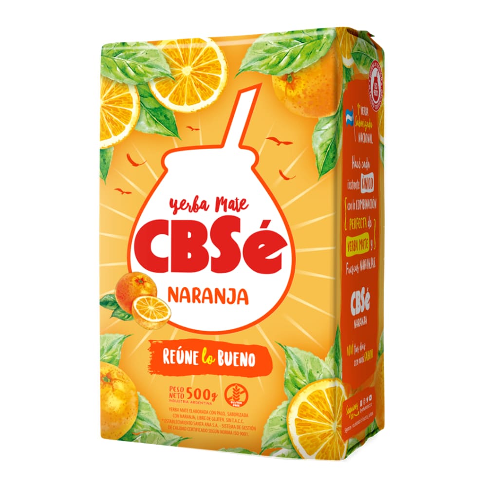 Yerba Mate CBSé Naranja x 500gr