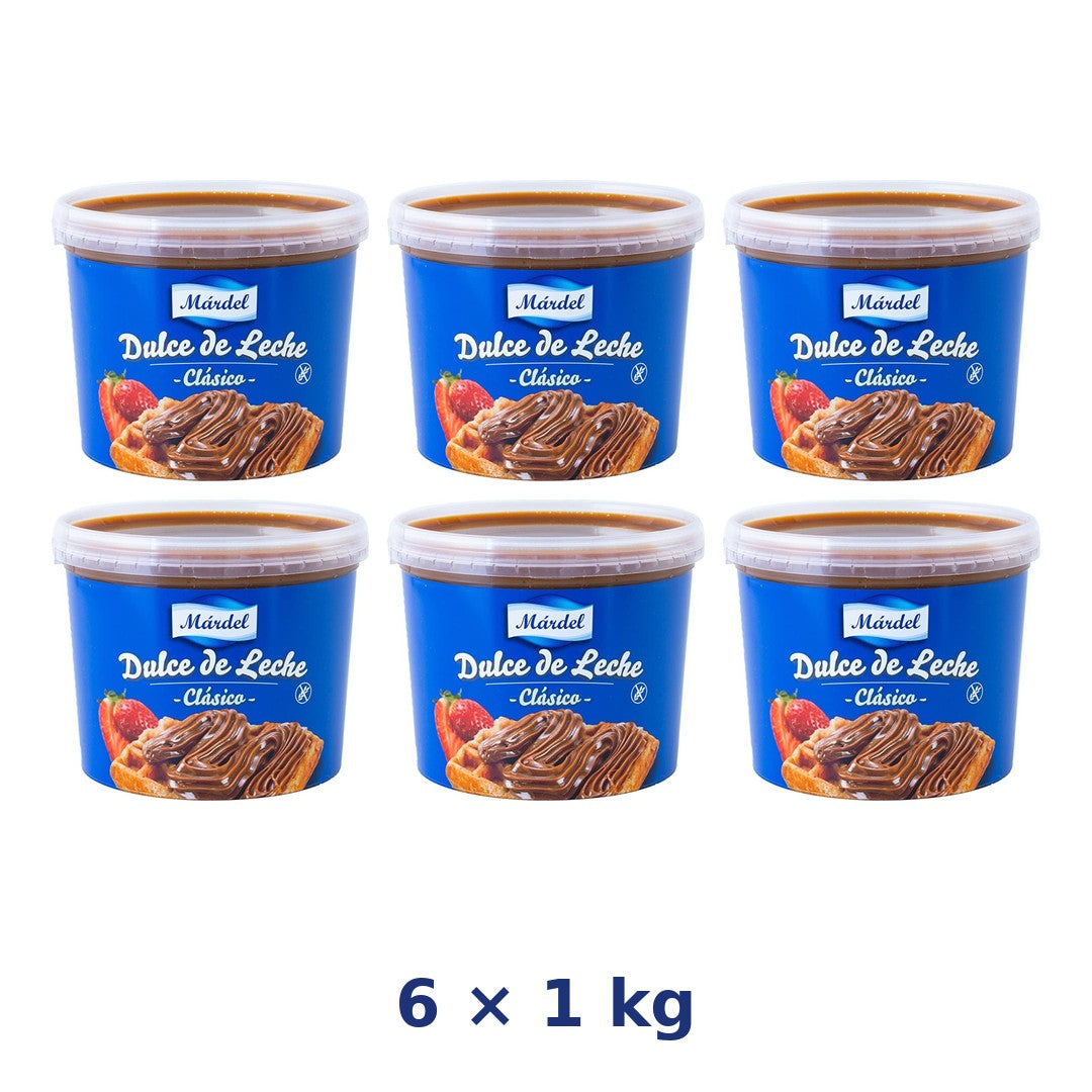 MARDEL Dulce de Leche Clásico 1 kg - combo 6 vasetti