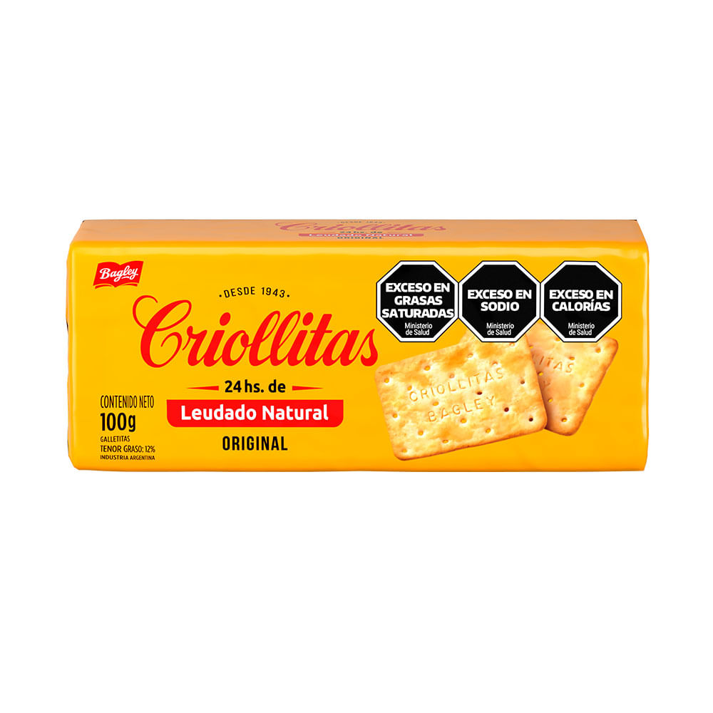 Galletas CRIOLLITAS x 100 gr