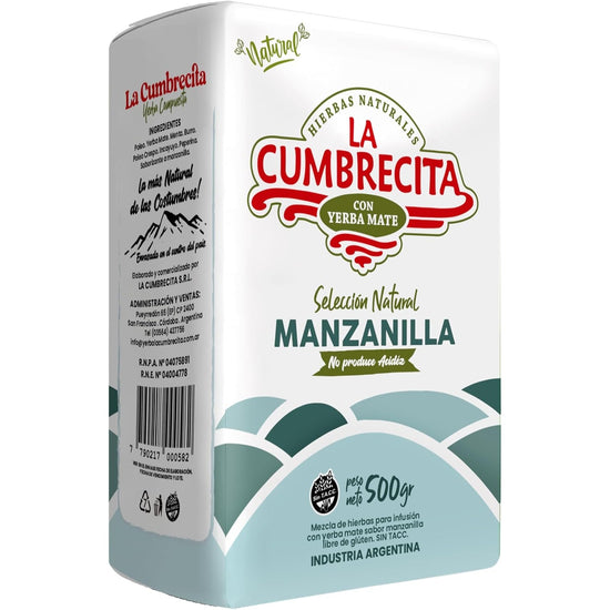 YERBA LA CUMBRECITA - SABOR MANZANILLA (hierbas naturales) 500gr.