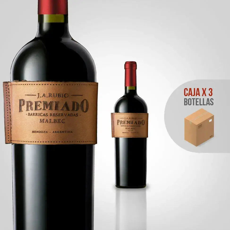 Malbec Premiado BODEGA JORGE RUBIO CAJA X3 BOTELLAS