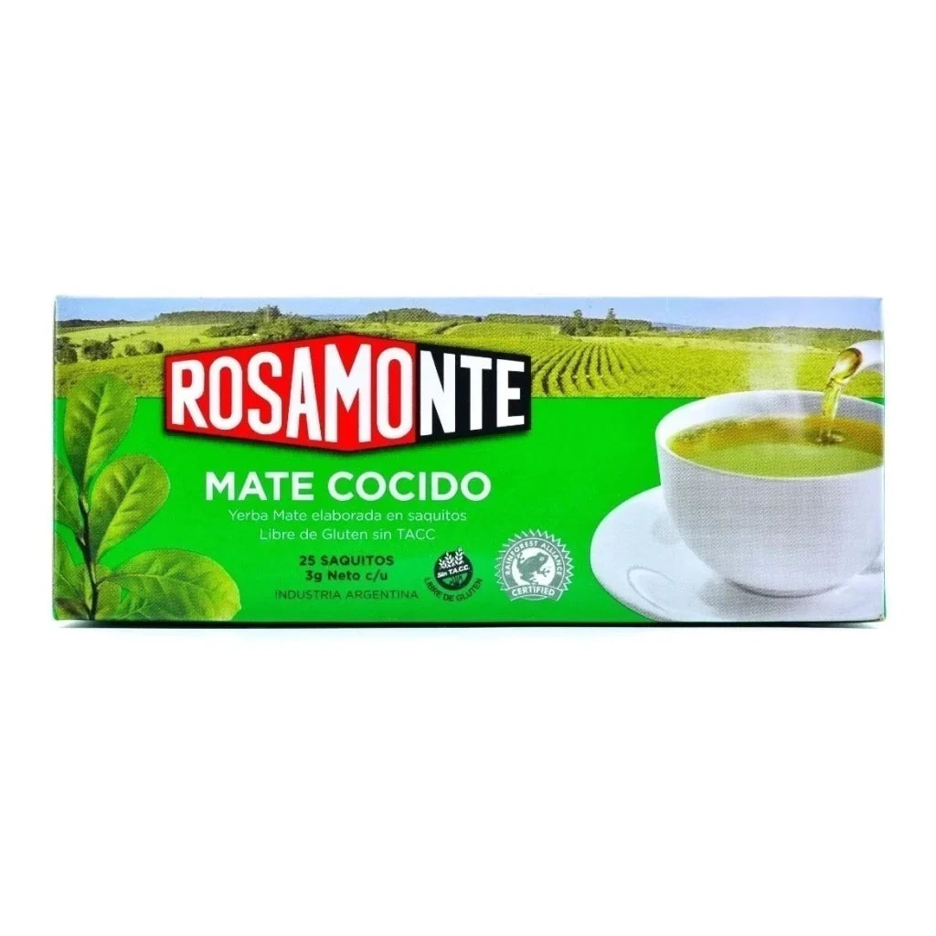 ROSAMONTE - Mate Cocido - 25 saquitos