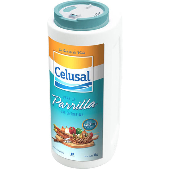 Sal Celusal parrillera (entrefina) "SALERO" x 1 kg.
