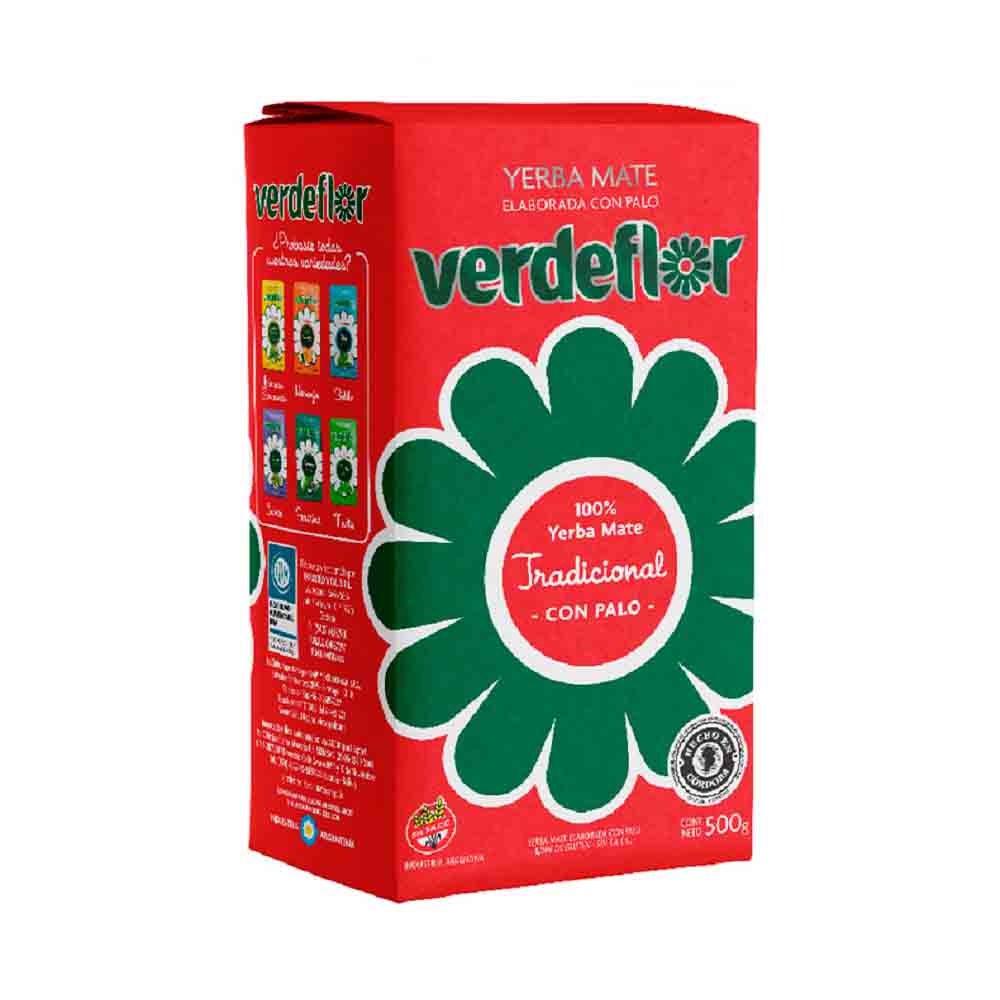 Yerba VERDEFLOR (TRADICIONAL CON PALO) x500gr.