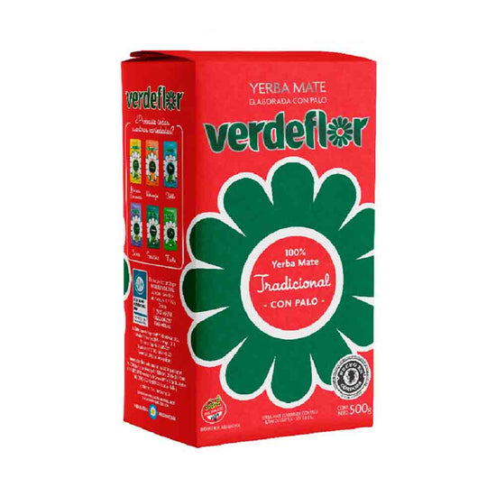 Yerba VERDEFLOR (TRADICIONAL CON PALO) x500gr.