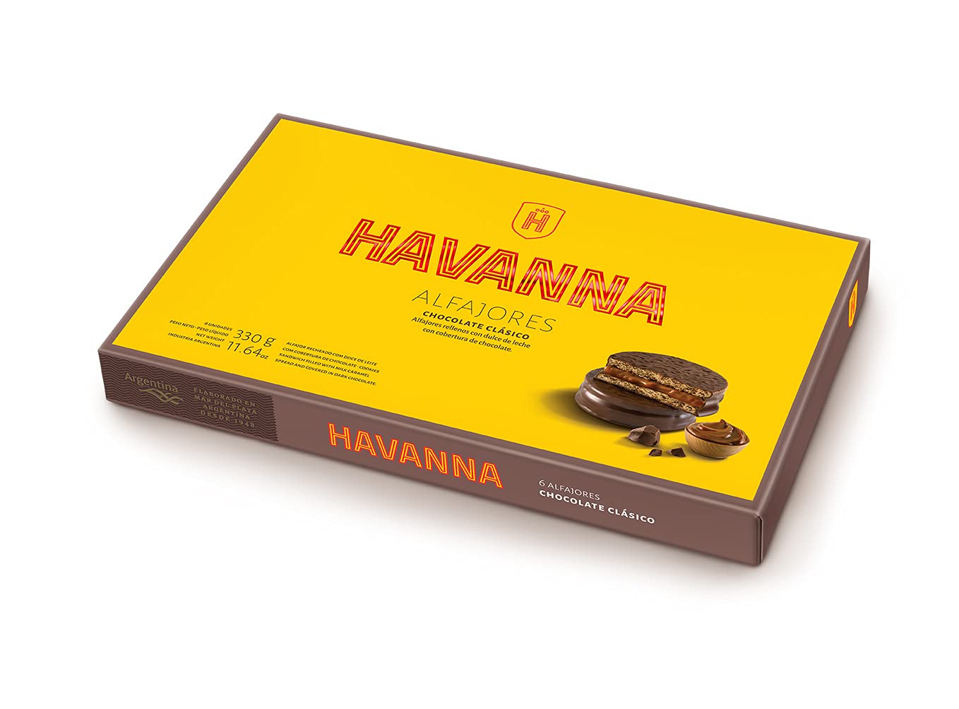 Alfajores HAVANNA x6 CHOCOLATE CLASICO
